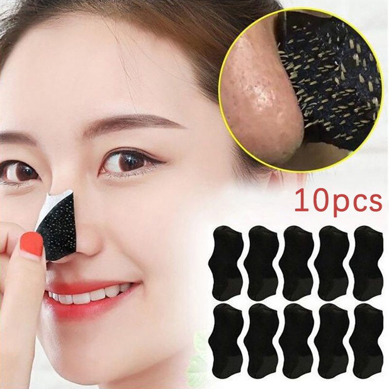 Face Mask Skincare - 10Pcs 유니섹스 블랙헤드 리무버 마스크 필