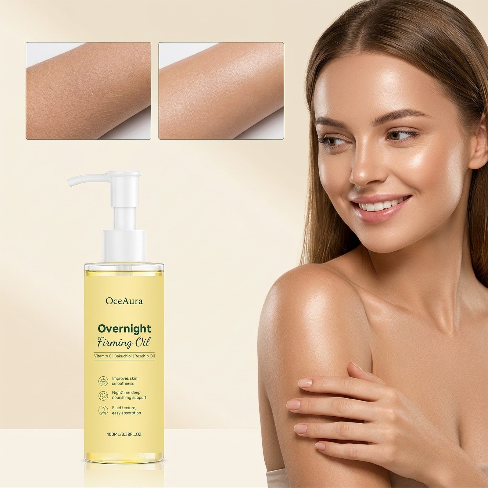 Face Oil Rosehip - 오세아우라 | 오버나이트 퍼밍 오일 |