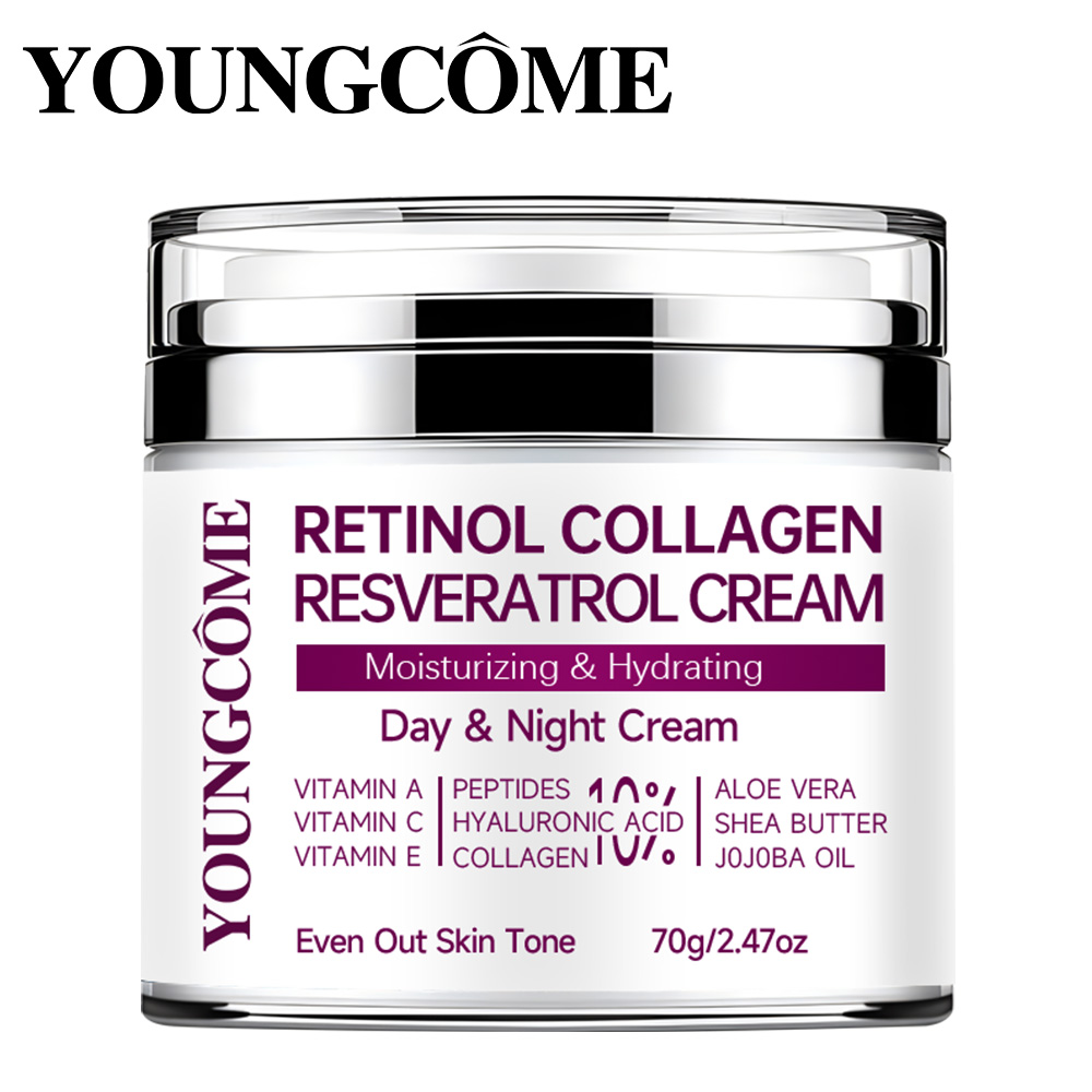 Retinol Cream - 레티놀 콜라겐 레스베라트롤 페이스 크림 보습