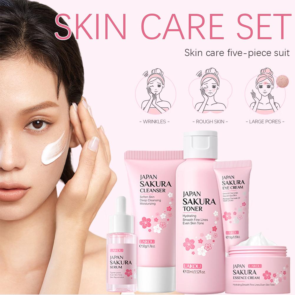 라이코우 일본 사쿠라 스킨케어 세트 세럼 리쥬버네이팅  - Skincare Glowing 리뷰 및 가격