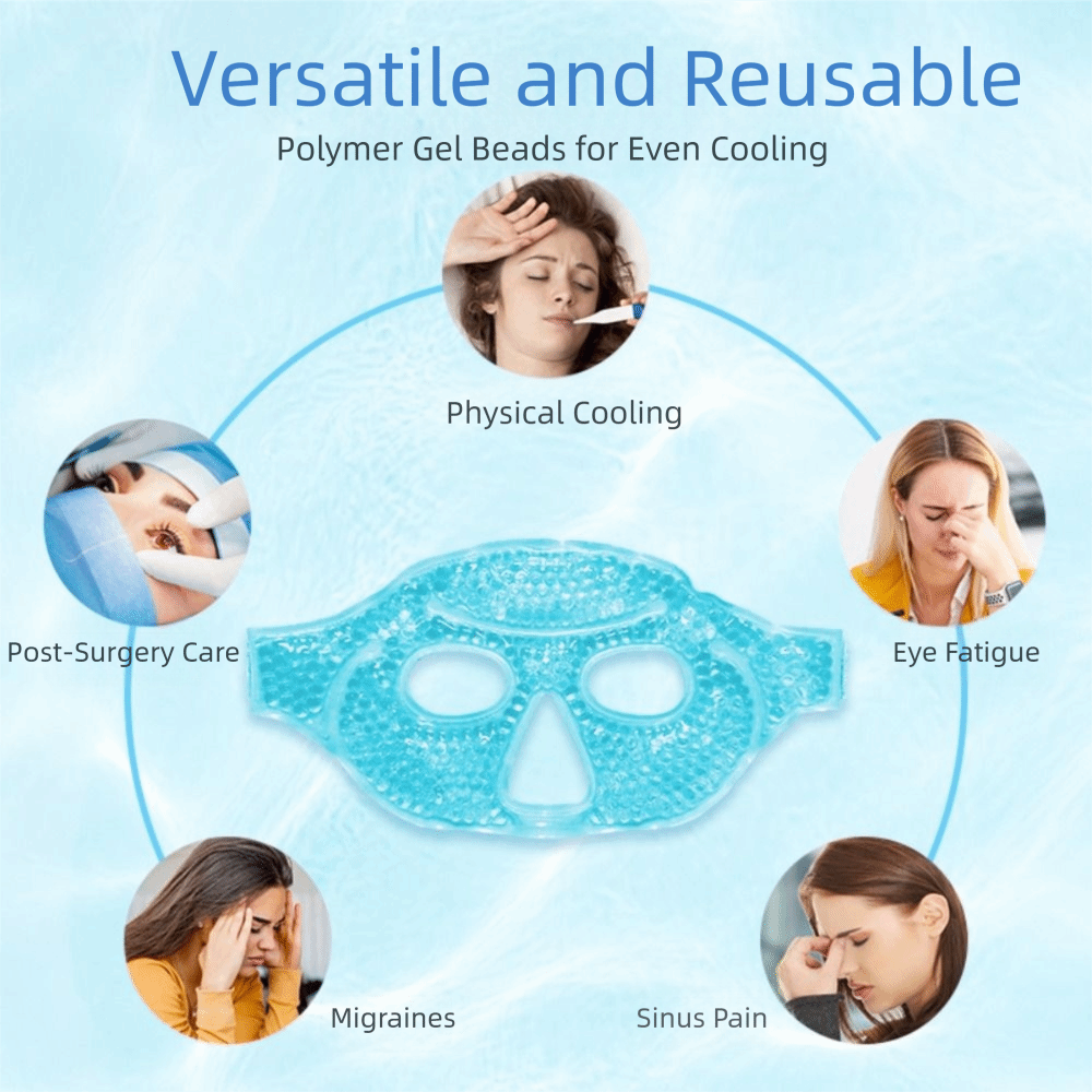 새로운 젤 비즈 압축 아이스 젤 아이 페이스 마스크 재 - Face Mask Skincare 리뷰 및 가격
